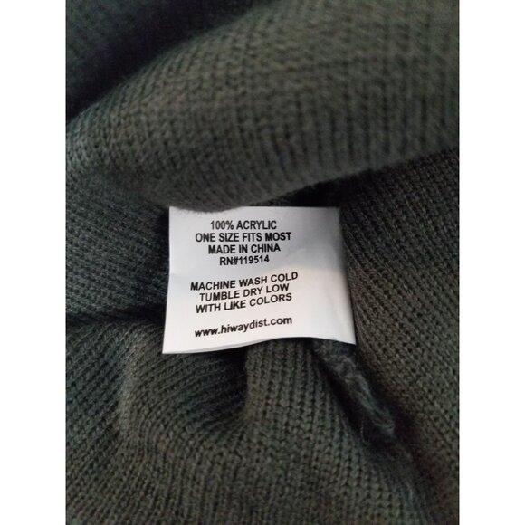 WILD‎ WEAR Unisex Cuffed Skull Knit Winter Hat Cap In Gray - Picture 6 of 6